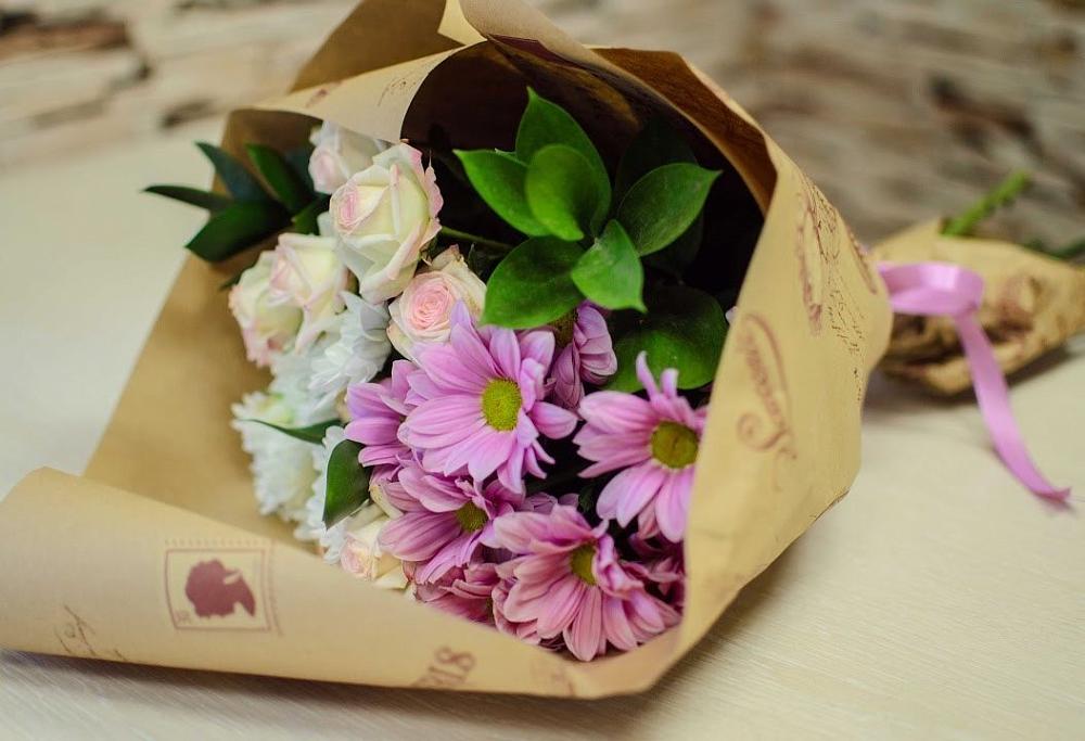 Букет улыбка в Петушках Букет цветов из: Розы и Хризантемы в Петушках