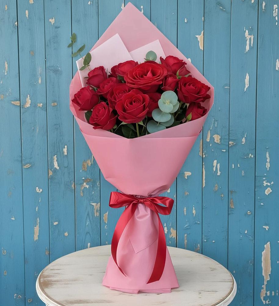 Букет красный бархат в Петушках Букет цветов из: Розы в Петушках