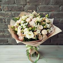 Букет нежное ассорти в Петушках Букет цветов из:  Альстромерии, Розы и Хризантемы в Петушках