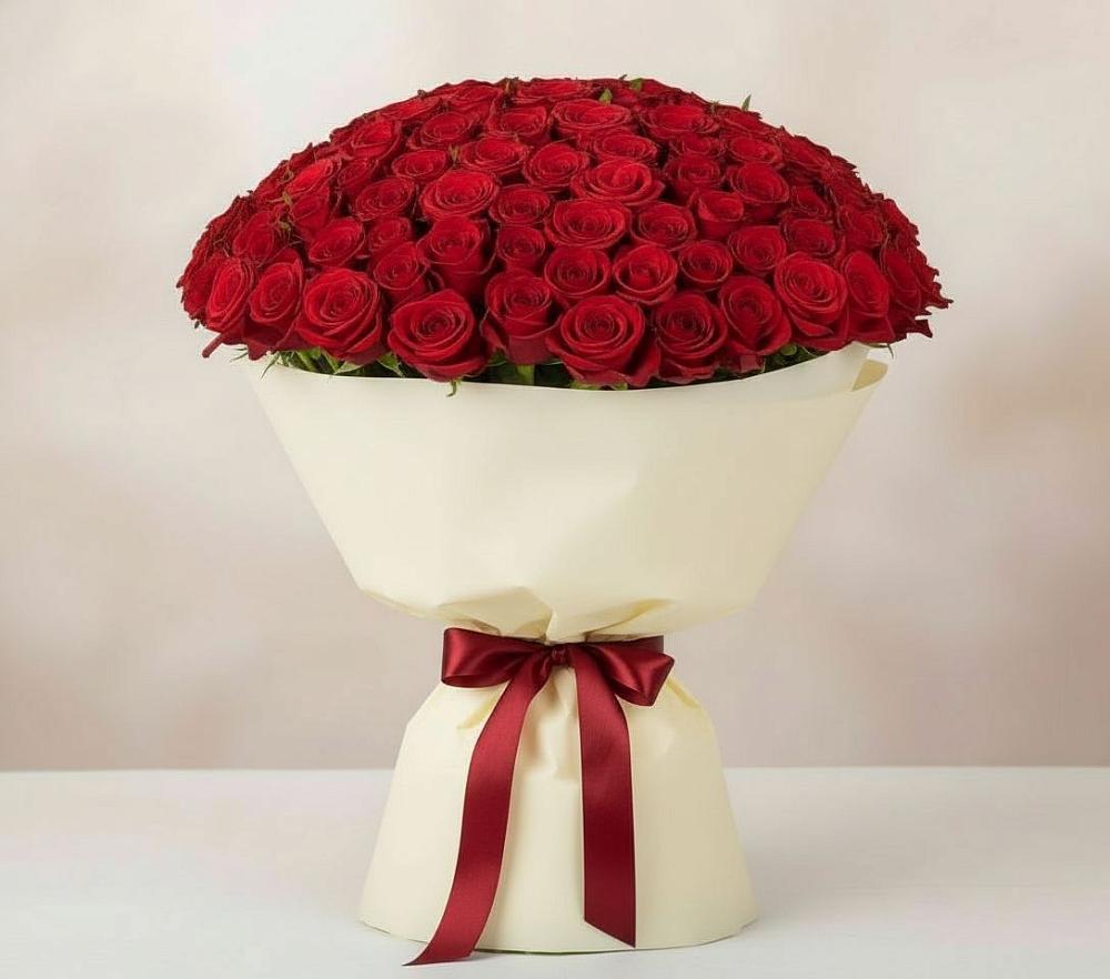 101 Красная роза Милано в Петушках Букет 101 Красная роза Милано в Петушках
