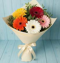 Букет праздник в Петушках Букет цветов из:  Герберы в Петушках