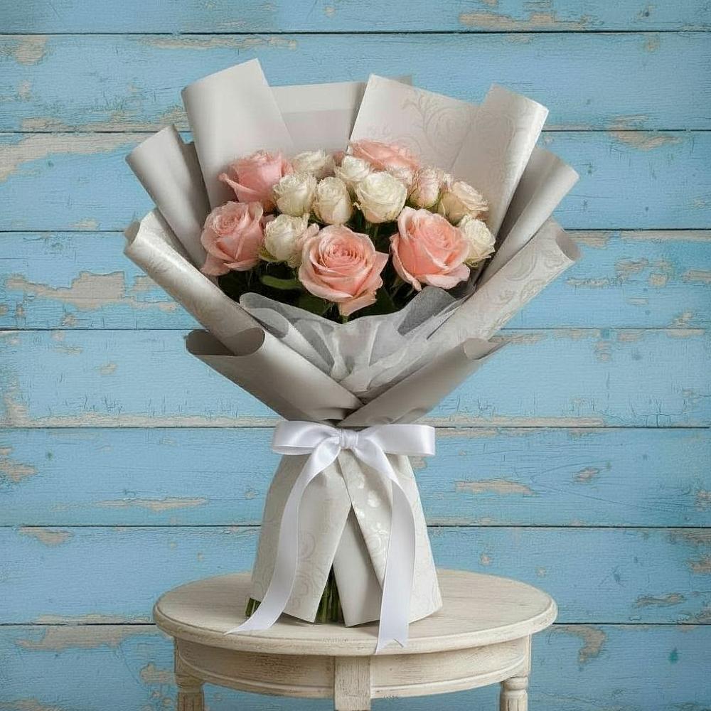 Букет Нежное облако в Петушках Букет цветов из: Розы в Петушках