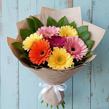 Букет яркий день в Петушках Букет цветов из:  Герберы в Петушках