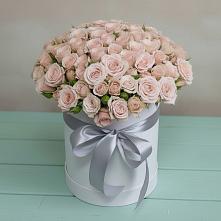 Композиция утонченная красота в Петушках Цветочная композиция из Розы в шляпной коробке в Петушках