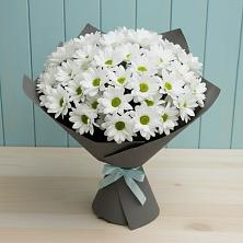 Букет белые хризантемы в Петушках Букет цветов из:  Хризантемы в Петушках