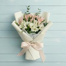 Букет Утренний поцелуй #REPLACE_PRED# Петушках Букет цветов из:  Альстромерии #REPLACE_PRED# Петушках