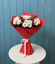Букет ягоды на снегу в Петушках Букет цветов из:  Хризантемы в Петушках