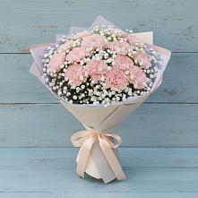 Букет Нежность рассвета в Петушках Букет цветов из:  Гвоздики в Петушках