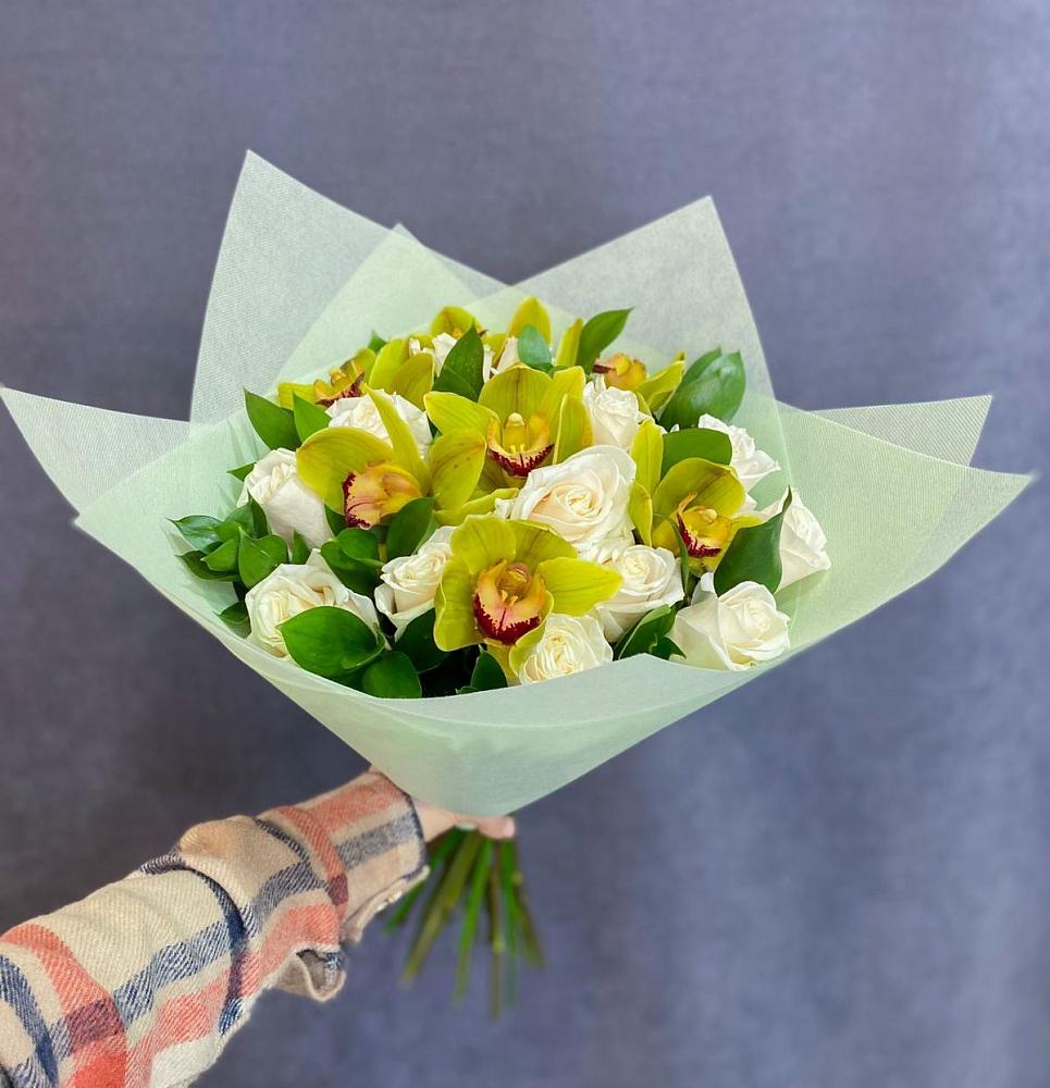 Букет цветов из: Орхидеи и Розы в Петушках