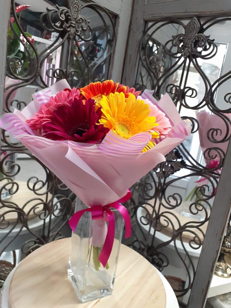 Букет радуга в Петушках Букет цветов из: Герберы в Петушках