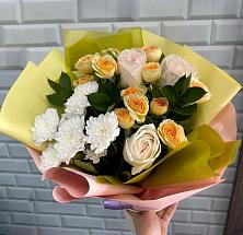 Букет цветов из:  Розы и Хризантемы #REPLACE_PRED# Петушках