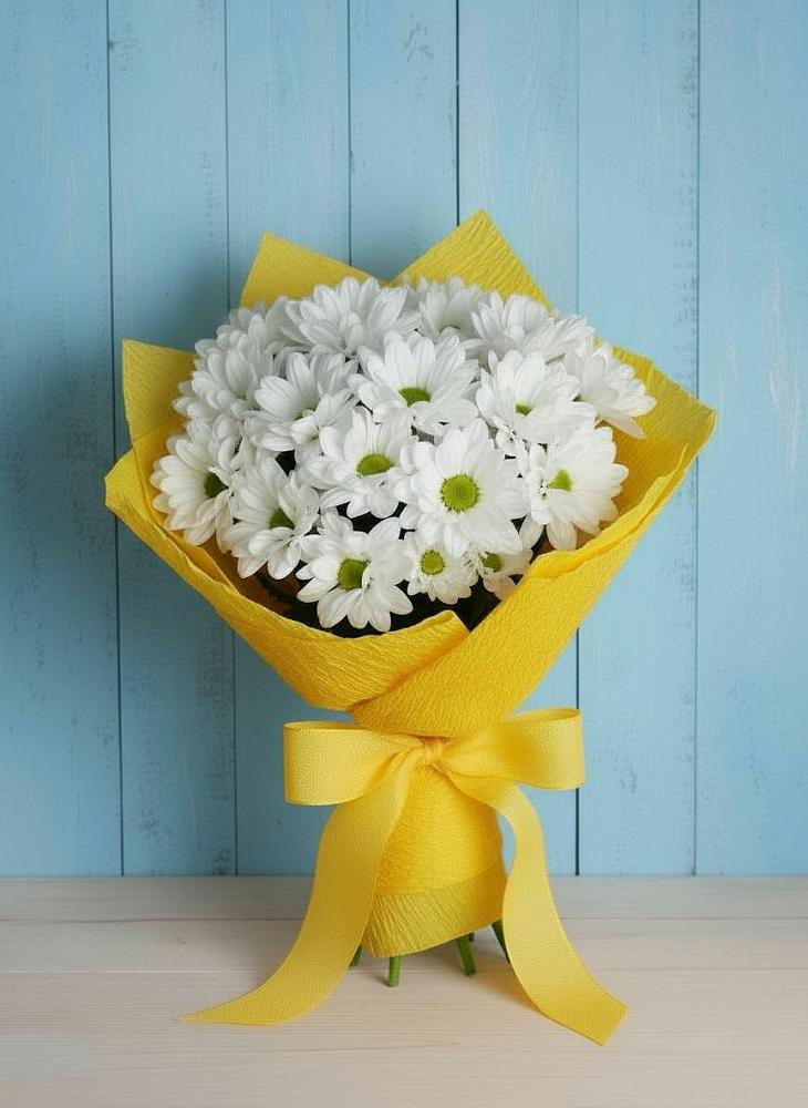 Букет Застенчивые лепестки в Петушках Букет цветов из: Хризантемы в Петушках