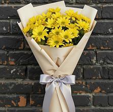 Букет Желтое настроение в Петушках Букет цветов из:  Хризантемы в Петушках