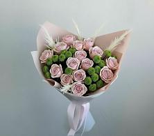 Букет доброе утро в Петушках Букет цветов из:  Розы и Хризантемы в Петушках