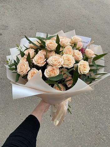 Букет Кремовые розы Латте в Петушках