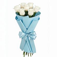 7 Белых роз Проуд в Петушках Букет 7 белых роз Проуд в Петушках