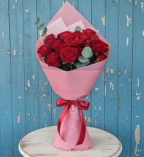 Букет красный бархат в Петушках Букет цветов из:  Розы в Петушках