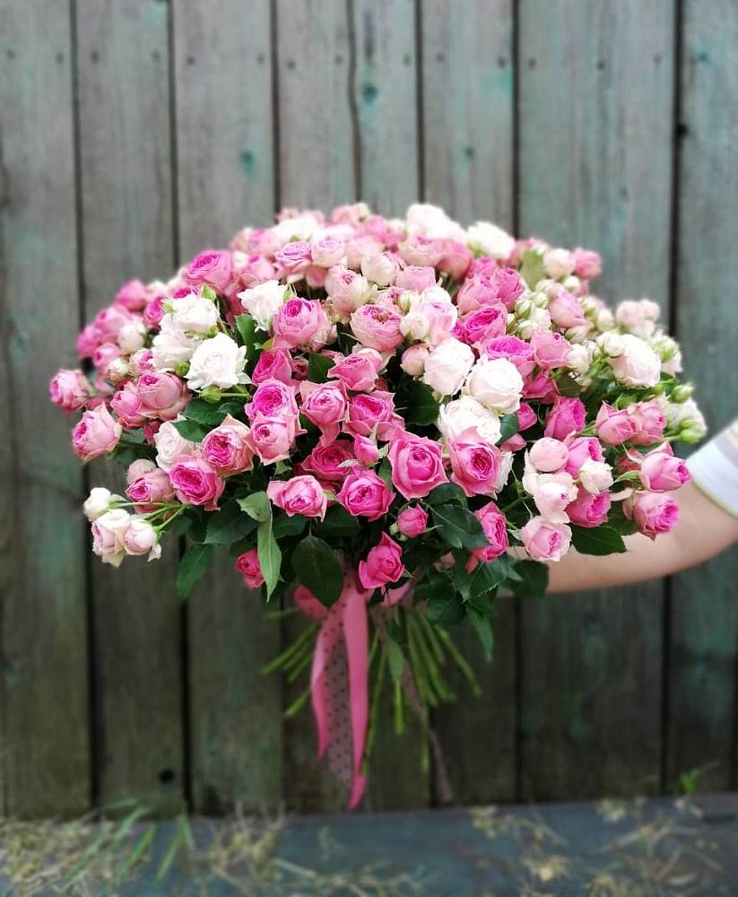 Букет Розовые кустовые розы Натали и Лав Лидия в Петушках