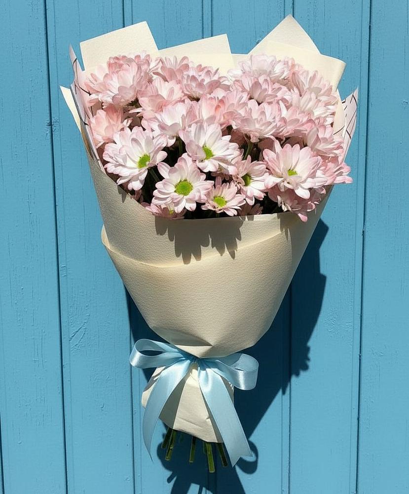 Букет Розовые хризантемы в Петушках Букет цветов из: Хризантемы в Петушках