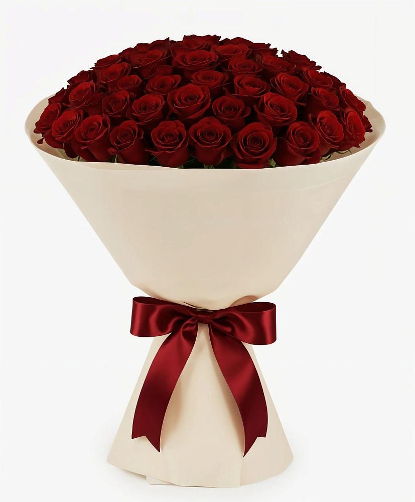 Букет 101 Бордовая роза Блэк Бакарра в Петушках