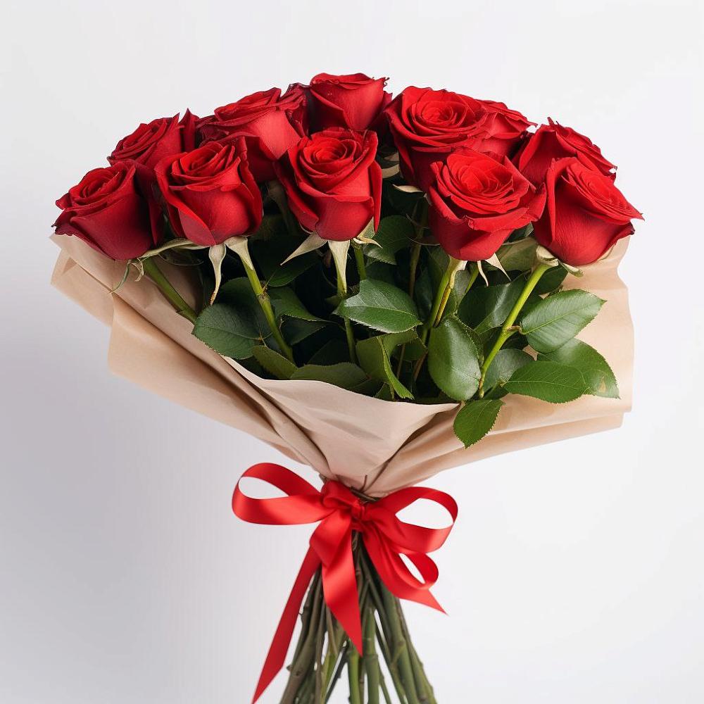 11 Красных роз Эдлесс Лав в Петушках Букет 11 Красных роз Эдлесс Лав в Петушках