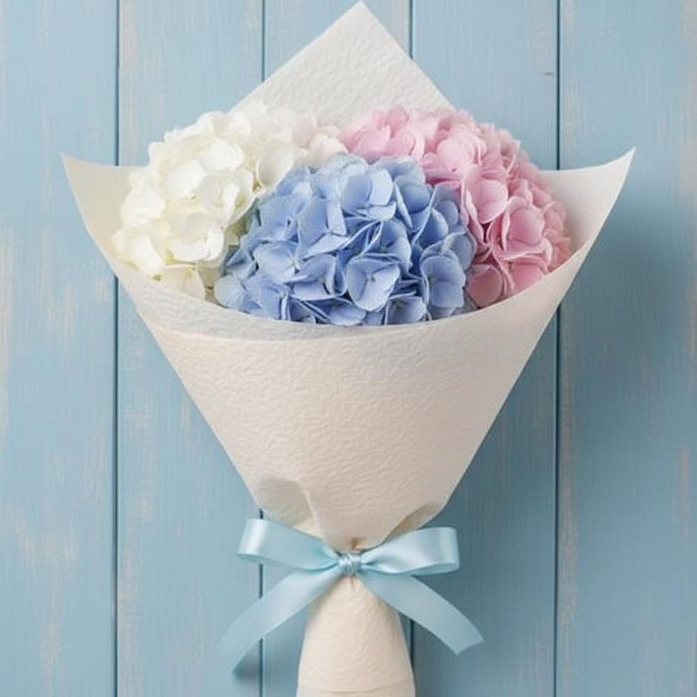 Букет Нежная гортензия в Петушках Букет цветов из: Гортензия в Петушках